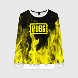 Женский свитшот PUBG fire yellow