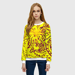 Свитшот женский Ведьмак школа дракона, цвет: 3D-белый — фото 2