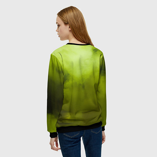 Женский свитшот Stalker кислотный туман / 3D-Черный – фото 4