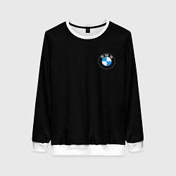 Свитшот женский BMW auto logo, цвет: 3D-белый