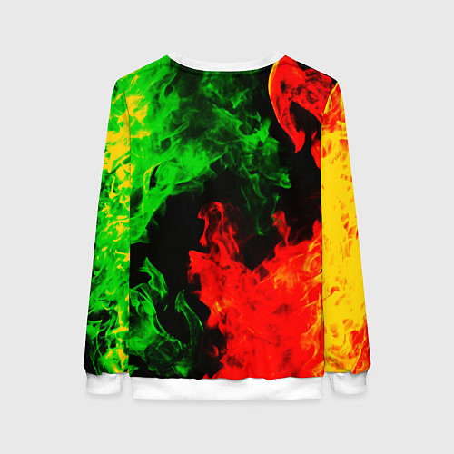 Женский свитшот Elden ring в огне рпг / 3D-Белый – фото 2