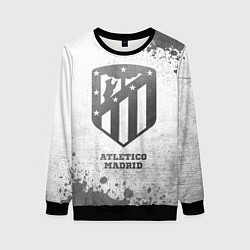 Свитшот женский Atletico Madrid - white gradient, цвет: 3D-черный