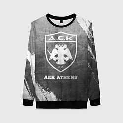 Свитшот женский AEK Athens - grey gradient, цвет: 3D-черный