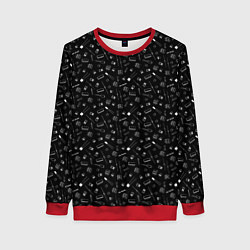 Женский свитшот Паттерн из радиодеталей