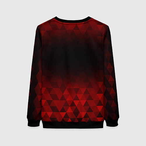 Женский свитшот Thirty Seconds to Mars red poly / 3D-Черный – фото 2