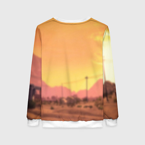 Женский свитшот Girl - San Andreas / 3D-Белый – фото 2