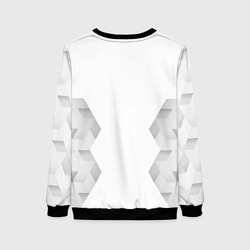 Женский свитшот Queen white poly / 3D-Черный – фото 2