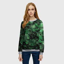 Свитшот женский Высокотехнологичный камуфляж, цвет: 3D-меланж — фото 2