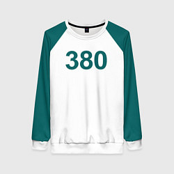 Свитшот женский Игра в кальмара 380, цвет: 3D-белый