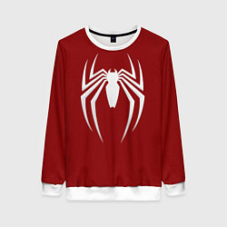Свитшот женский SpiderMan - logo, цвет: 3D-белый