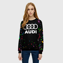 Свитшот женский Audi конфети, цвет: 3D-черный — фото 2