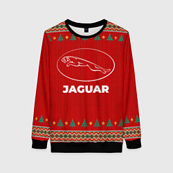 Свитшот женский Jaguar new year, цвет: 3D-черный
