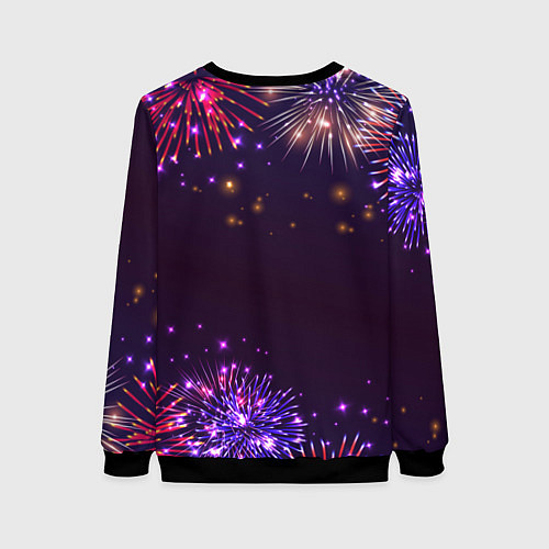 Женский свитшот Праздничный Kuromi / 3D-Черный – фото 2