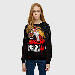 Свитшот женский Новый год read dead redemption, цвет: 3D-черный — фото 2