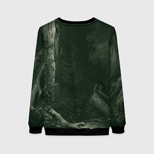 Женский свитшот Уставший воин после битвы / 3D-Черный – фото 2