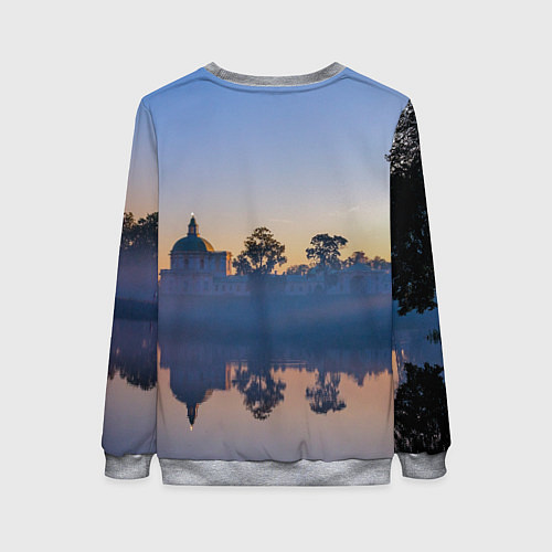 Женский свитшот Вечер в Ораниенбауме / 3D-Меланж – фото 2