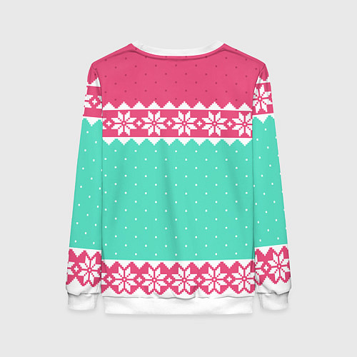 Женский свитшот Новогодний свитер Пауэр из Человек-бензопила / 3D-Белый – фото 2