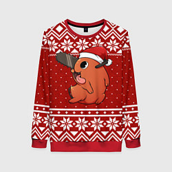 Женский свитшот Почита новогодний свитер