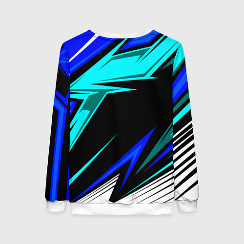 Женский свитшот Субару - синий спорт / 3D-Белый – фото 2