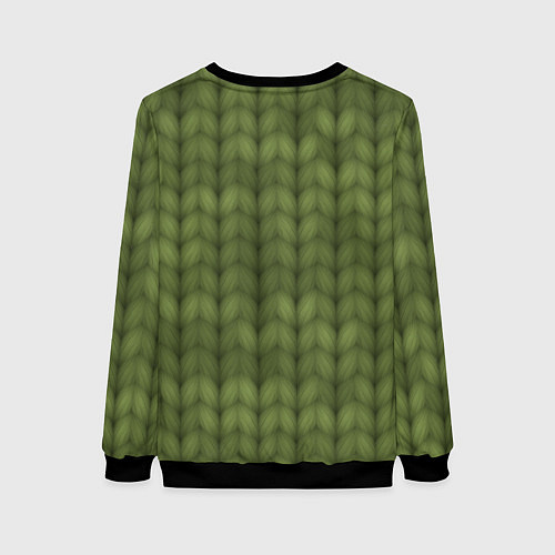 Женский свитшот Лесное тепло / 3D-Черный – фото 2