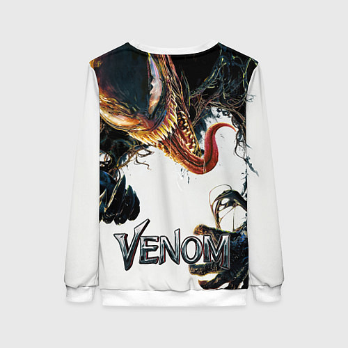 Женский свитшот Веном - симбиот / 3D-Белый – фото 2
