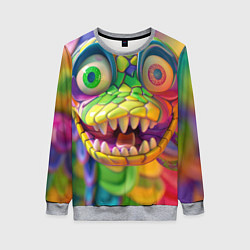 Женский свитшот Радужная змея