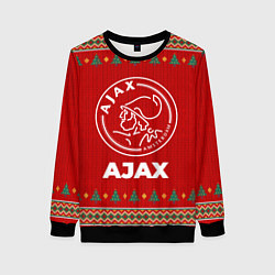 Свитшот женский Ajax new year, цвет: 3D-черный