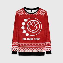 Женский свитшот Новогодний Blink 182