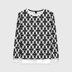 Свитшот женский Крест кельтов, цвет: 3D-белый