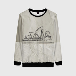 Свитшот женский Сидней, цвет: 3D-черный