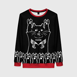 Женский свитшот Placebo: cat rock