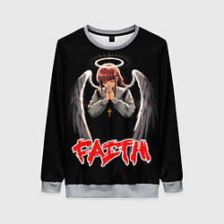 Женский свитшот Makima faith - Chainsaw man