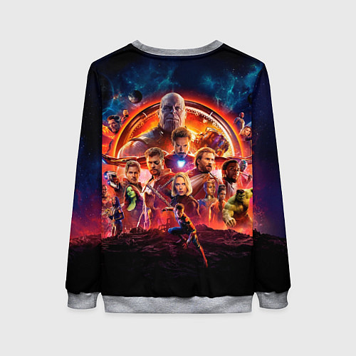 Женский свитшот Супергерои Мстители война бесконечности / 3D-Меланж – фото 2