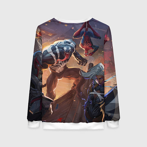 Женский свитшот Персонажи Marvel rivals / 3D-Белый – фото 2