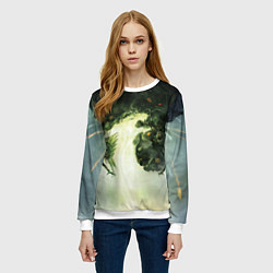 Свитшот женский Illustration Dragon Age Inquisition, цвет: 3D-белый — фото 2