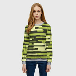 Свитшот женский Камуфляжная форма, цвет: 3D-меланж — фото 2