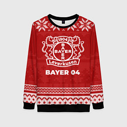 Свитшот женский Новогодний Bayer 04, цвет: 3D-черный