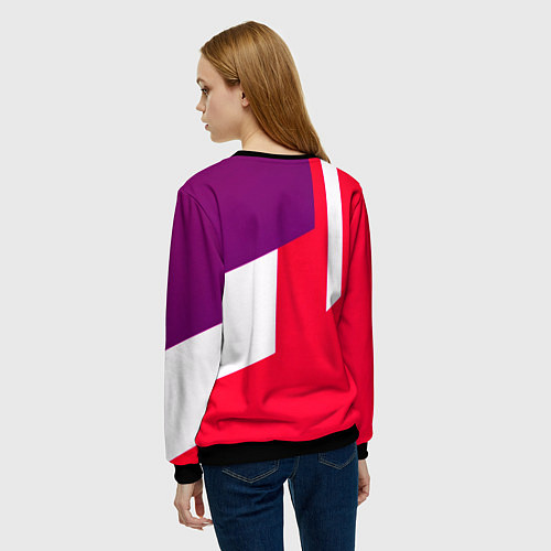 Женский свитшот BMW geometry sport / 3D-Черный – фото 4