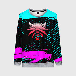 Женский свитшот The Witcher неоновые краски