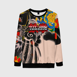 Свитшот женский Tekken tatoo japan, цвет: 3D-черный
