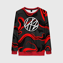 Женский свитшот Stray kids - красные полосы