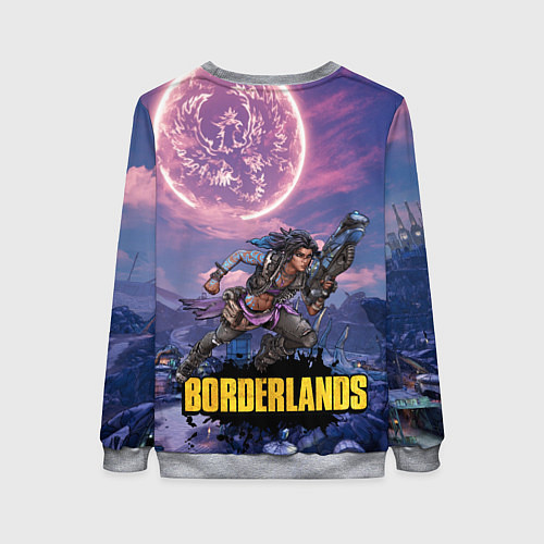 Женский свитшот Borderlands вооружение / 3D-Меланж – фото 2