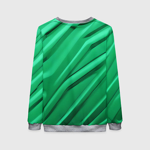 Женский свитшот Зелёный пластик / 3D-Меланж – фото 2