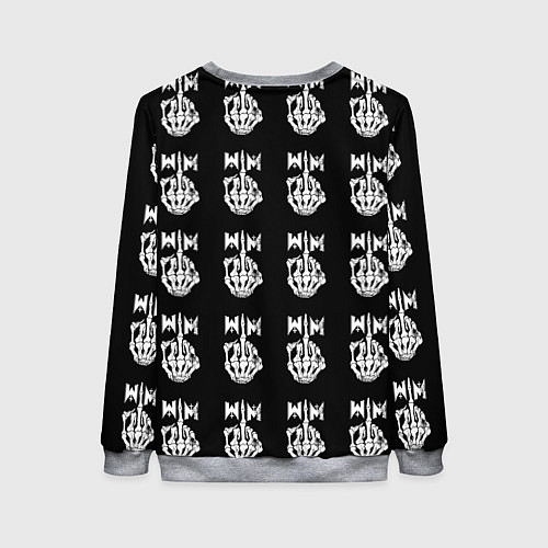 Женский свитшот Marilyn Manson rock band / 3D-Меланж – фото 2