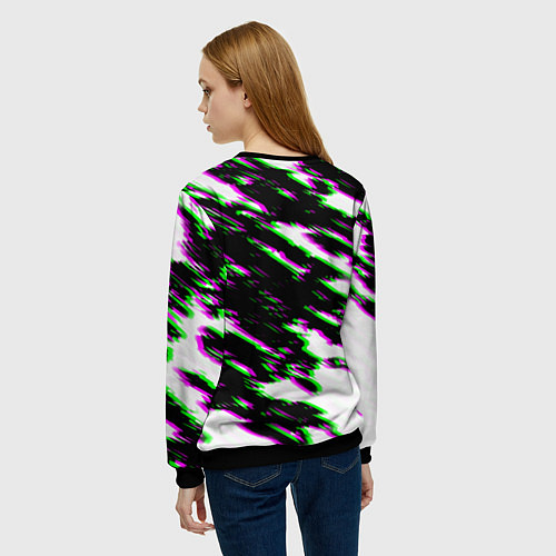 Женский свитшот Dayz кислотные краски / 3D-Черный – фото 4