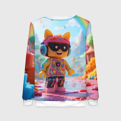 Женский свитшот Роблокс в солнечных очках / 3D-Белый – фото 2