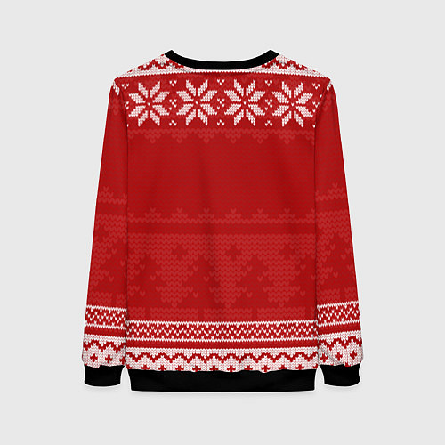 Женский свитшот Новогодний Counter-Strike 2 / 3D-Черный – фото 2