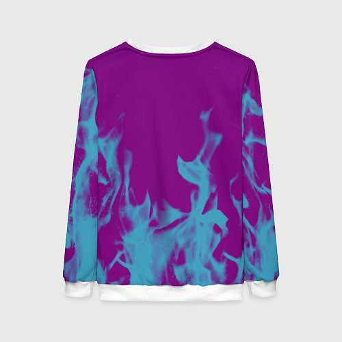 Женский свитшот Dayz неоновый огонь / 3D-Белый – фото 2