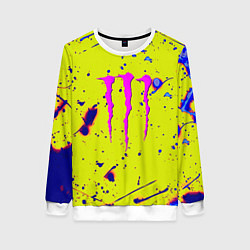 Свитшот женский Monster energy краски, цвет: 3D-белый