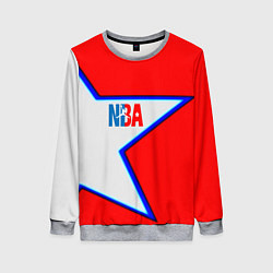 Свитшот женский NBA star, цвет: 3D-меланж